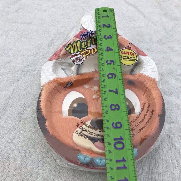 Vtg NOS Zoo Pals Hefty Kids Paper Plates Christmas Surprise 16 Pc Set Deer Santa - Picture 6 of 13